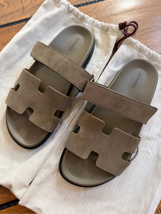 Hermes Other - Hermes Chypre Suede Leather Sandal